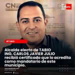 Alcalde electo de Tabio recibió credencial del CNE